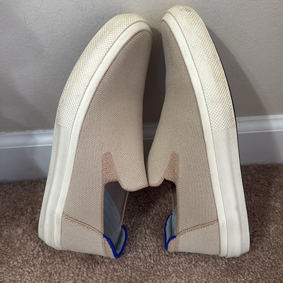 Rothy’s The City Slip On Unisex Knit Sneakers Tan Cream W8/M6.5 - Picture 9 of 15